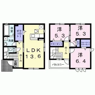グレースメゾン【1階】の間取り