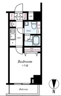 プレール・ドゥーク木場駅前【9階】の間取り