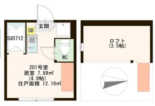 ハーモニーテラス平井III【2階】の間取り
