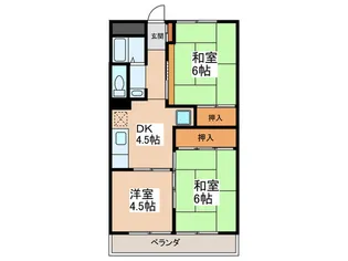 ア-バンハイツ飯野【1階】の間取り