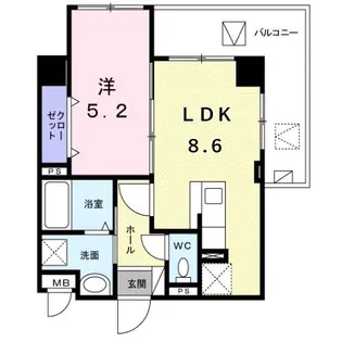 シャトーグラン【3階】の間取り