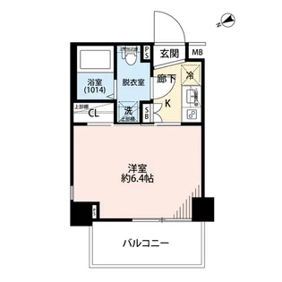 プレール・ドゥーク虎ノ門【6階】の間取り