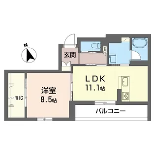 エスポワール武蔵浦和【3階】の間取り