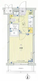 ルーブル早稲田弐番館【1階】の間取り