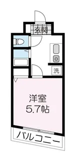 ウエストプラザ花京院 1408【14階】の間取り