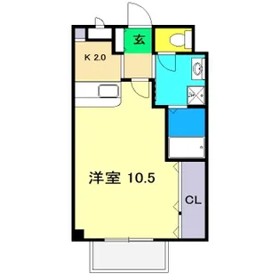 フォブールわげん【2階】の間取り