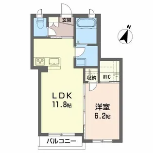 ウィル桑野【2階】の間取り