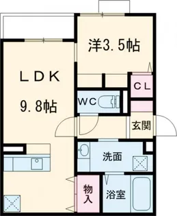 カーサ武庫之荘【1階】の間取り