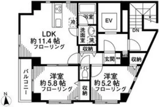 プレミール中野【7階】の間取り