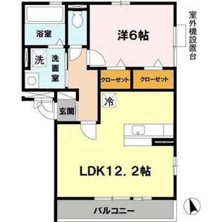 リヴィエール諏訪森【2階】の間取り