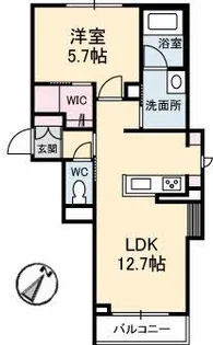 LUANA【2階】の間取り