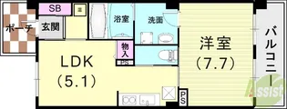 SORA住吉【1階】の間取り