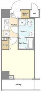 Rising Place 川崎二番館【9階】の間取り
