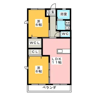 ロリエ日南B【1階】の間取り