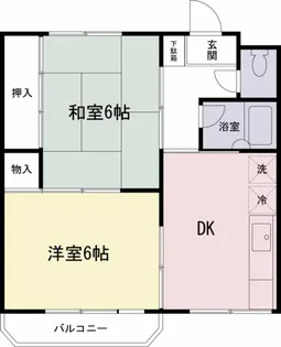 グリーンバレー【1階】の間取り