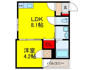 ハピネス・MGK II【3階】の間取り