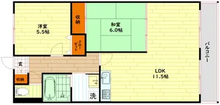 ロイヤルカーサ姫里【2階】の間取り