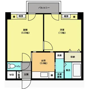 藤井ビル北23条II【2階】の間取り