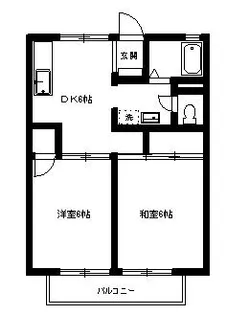 パレーシャル山口B【2階】の間取り
