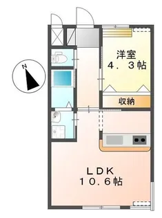 グレイス・ベルジュII【1階】の間取り