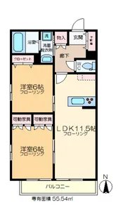 Ange A (アンジュ エー)【3階】の間取り