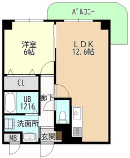 グロウヒルズ【2階】の間取り