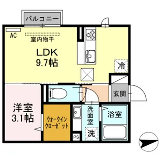 GITレジデンス【1階】の間取り