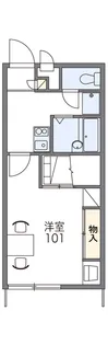 レオパレスガーデンアオキ【1階】の間取り