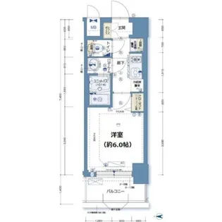 グランカリテ北梅田【10階】の間取り