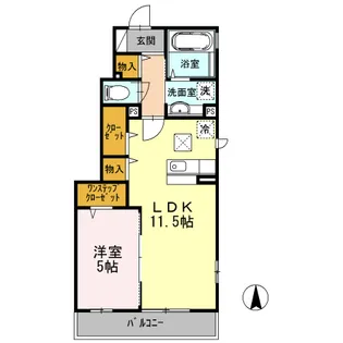 リヴァージュ・K【1階】の間取り