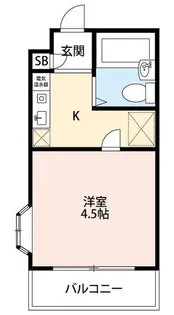 シャンブルK【1階】の間取り