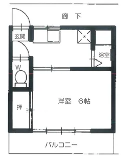 翠ハイツ【2階】の間取り