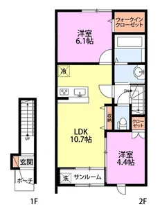 STAR RAYS【2階】の間取り