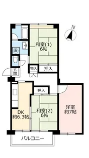 URポートアイランド【1階】の間取り
