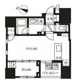 プレミスト渋谷宮益坂【5階】の間取り