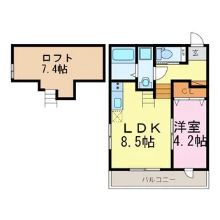 リッシュ常滑【2階】の間取り