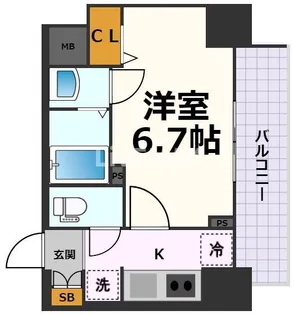 ディアレイシャス今池【8階】の間取り