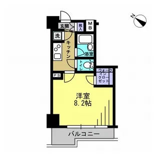 エスティメゾン川崎II【2階】の間取り