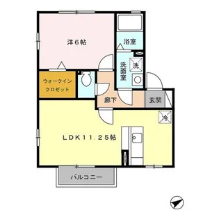ペアレ I/II【2階】の間取り