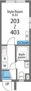 ラターシュ町屋【2階】の間取り