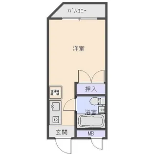 サンパレス南林間【4階】の間取り