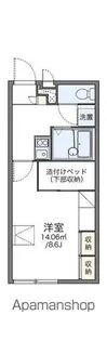 レオパレスサンライズ大川【1階】の間取り