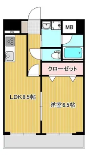 アヴニール紺屋町【5階】の間取り