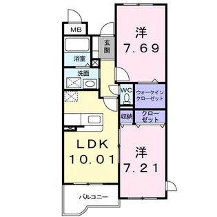 ジェルメ【2階】の間取り