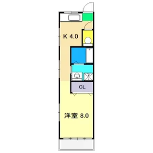 江ノ口コーポ【3階】の間取り