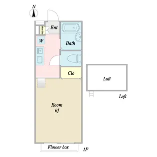 エスコート中野【2階】の間取り