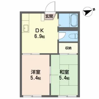 フォーブル八本松【1階】の間取り
