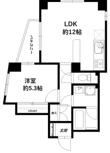 クレセール中板橋【5階】の間取り