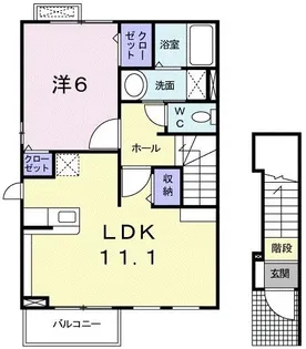 JURI II【2階】の間取り