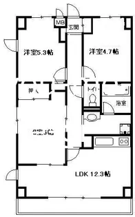 マイメゾン湘南二番館【3階】の間取り